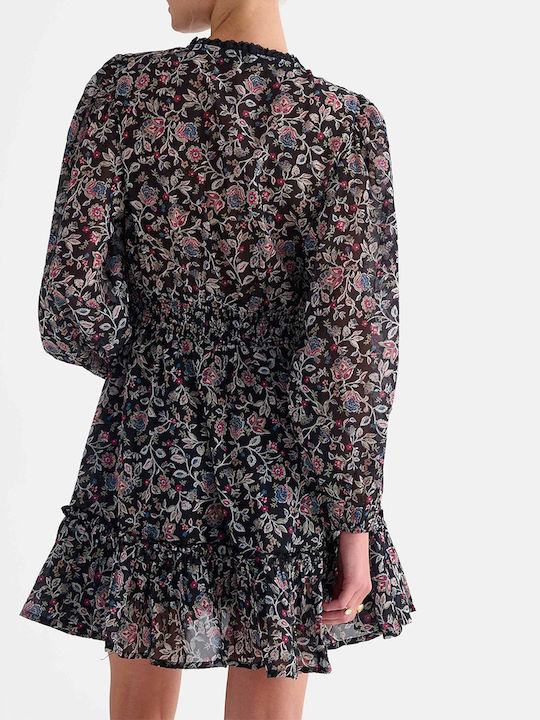 Rochii De Vară Pentru Femei Mini Rochie-Cămașă Cu Volane Multicolor