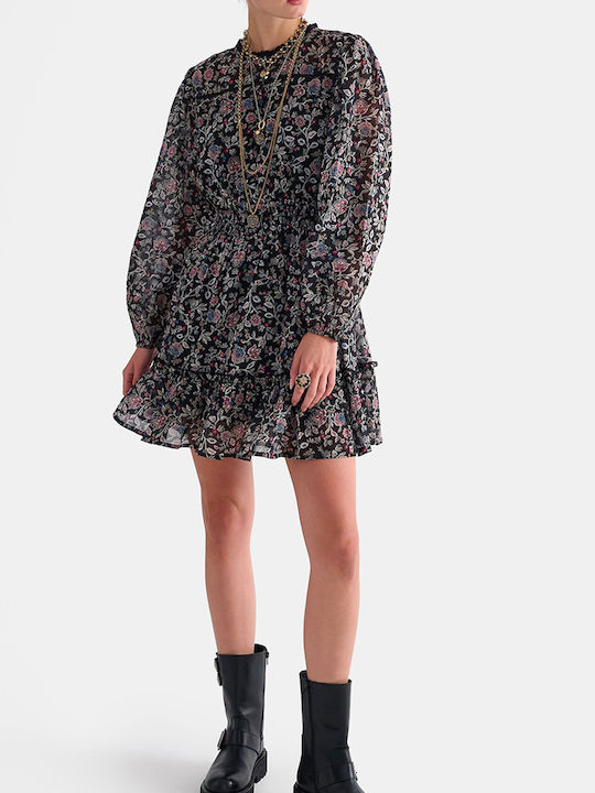Rochii De Vară Pentru Femei Mini Rochie-Cămașă Cu Volane Multicolor