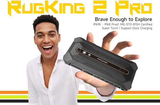 Ulefone RugKing 2 Pro Dual SIM 6/128GB Robustes SmartPhone Schwarz