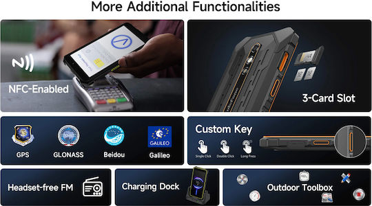 Ulefone RugKing 2 Pro Dual SIM 6/128GB Robustes SmartPhone Schwarz