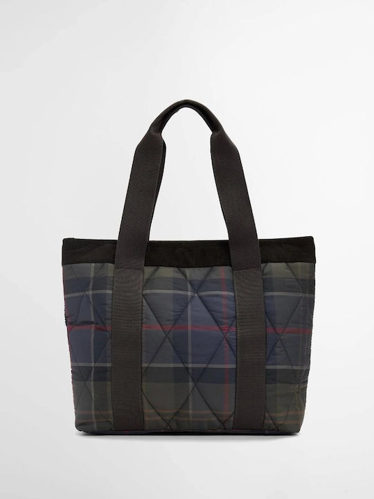 Tartan Fabric Women's Tote Bag Black