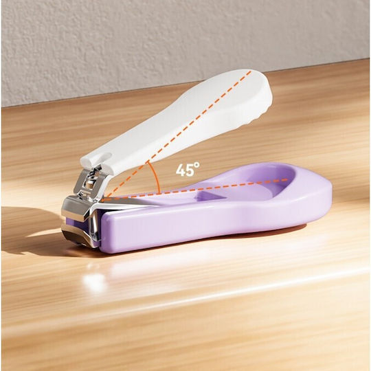 Momini Baby Badezubehör Nagelpflege-Set für Babys Lila 4 Stück