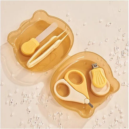Baby Badezubehör Nagelpflege-Set für Babys Gelbe 4 Stück