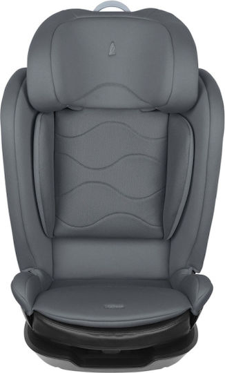 Kikka Boo I-Wave Kindersitzerhöhung mit Rückenlehne i-Size mit ISOfix Graphit
