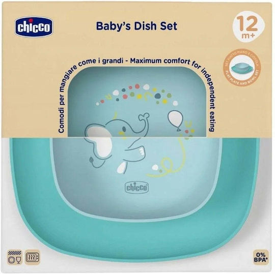 Chicco Kinderteller Blau 2Stück