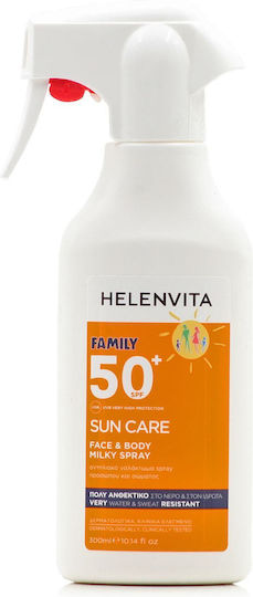 Helenvita Sun Care Family Водоустойчив Детско Слънцезащитно Спрей SPF50 300мл
