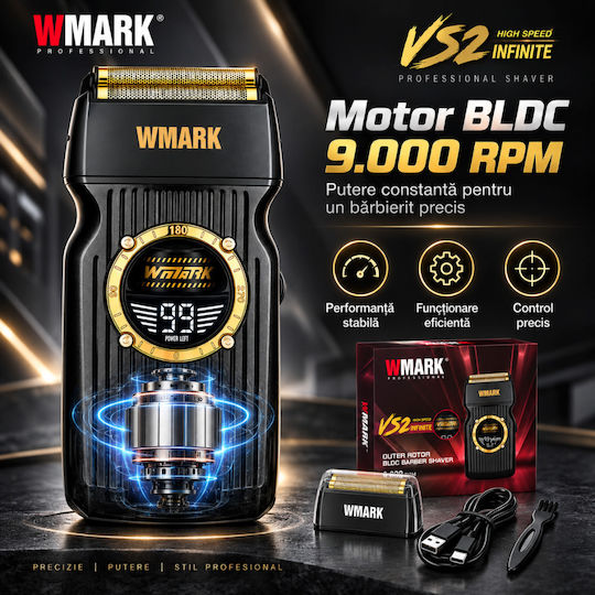 WMARK BIRAI1240 Vintage Elektrische Rasierer Körper Wiederaufladbar