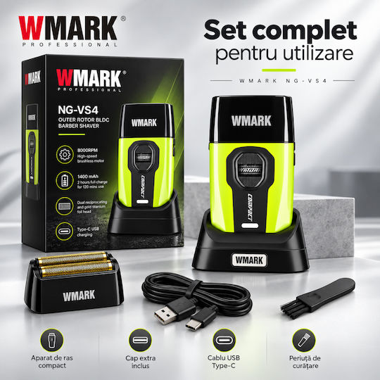 WMARK BIRAI1241 Aparat de Ras Foil pentru Corp Reîncărcabil
