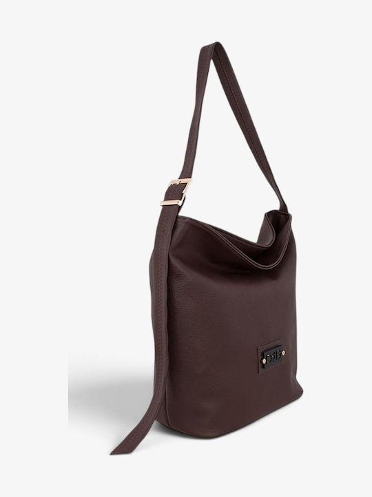 Damen Schultertasche Burgundisch