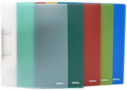Metron Plastik Klemmbrett A4 2 Ringe 4cm Rücken 907.095845 Rote
