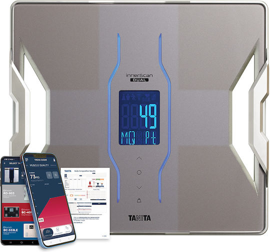 Tanita RD-953 Smart Ζυγαριά 200kg με Λιπομετρητή & Bluetooth Μπεζ