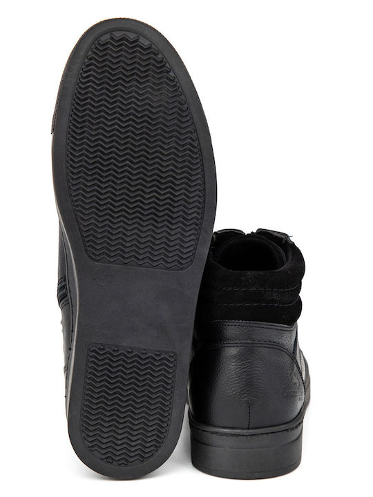Leder Herrenstiefel Schwarz
