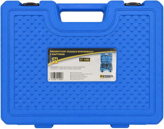 Resser Set Pneumatischer Düsenabzieher Adapter 24 Stück Bosch Delphi Denso Siemens