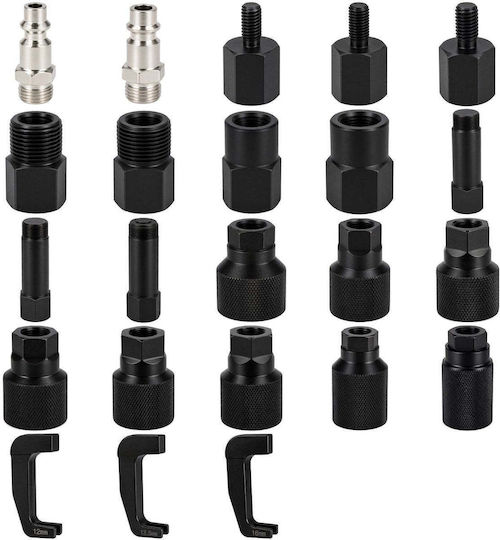 Resser Set Pneumatischer Düsenabzieher Adapter 24 Stück Bosch Delphi Denso Siemens