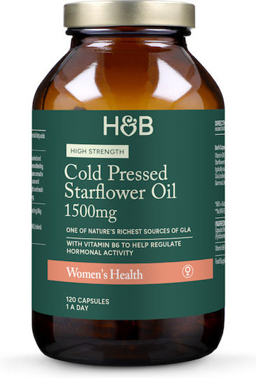 Holland & Barrett Starflower Cold Pressed Oil 1500mg 120 Capsules