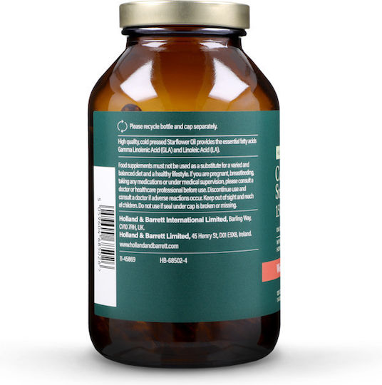 Holland & Barrett Starflower Cold Pressed Oil 1500mg 120 Capsules