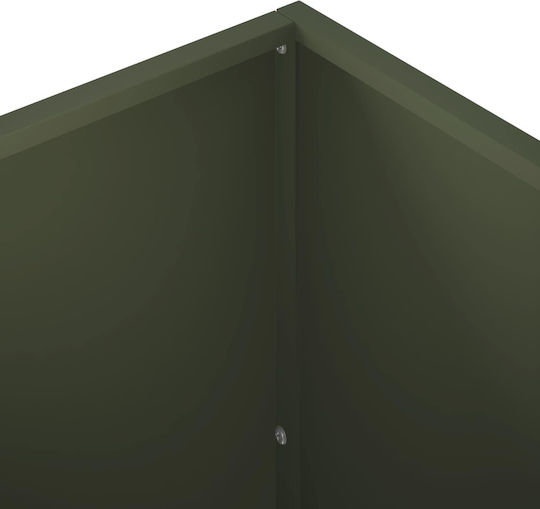 vidaXL Metallic Olive Green Planter Box vidaXL Metallic Olive Green Planter Box