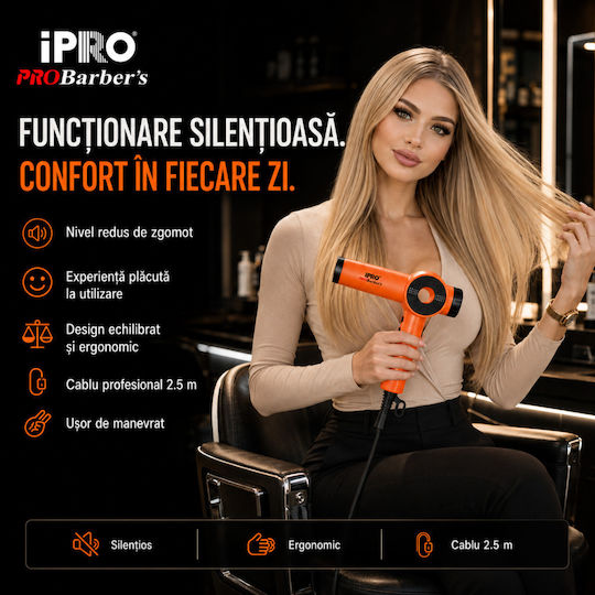 Ionic Επαγγελματικό Πιστολάκι Μαλλιών με Φυσούνα 1800W