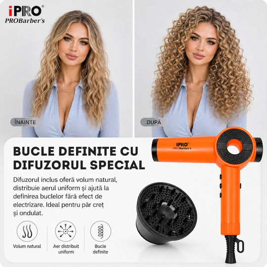 Ionic Επαγγελματικό Πιστολάκι Μαλλιών με Φυσούνα 1800W