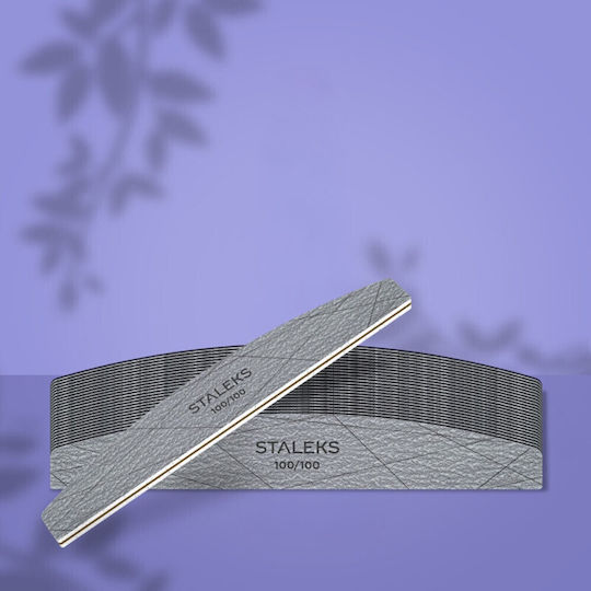 Staleks Pro Mineral Nail File Smart 40 100/100 Crescent 25pcs