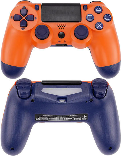 Doubleshock Ασύρματο Gamepad για PS4 Sunset Orange
