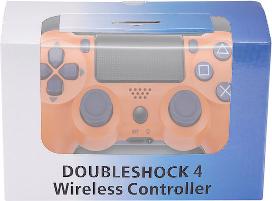 Doubleshock Ασύρματο Gamepad για PS4 Sunset Orange