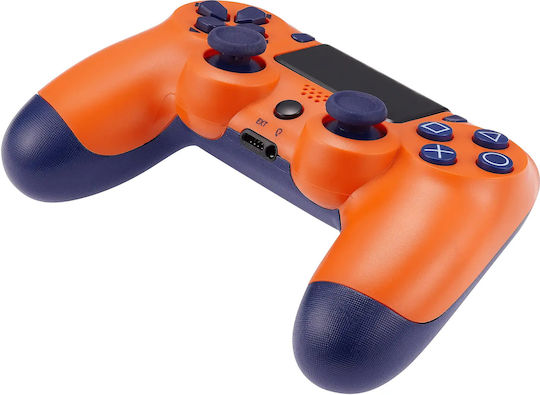Doubleshock Ασύρματο Gamepad για PS4 Sunset Orange