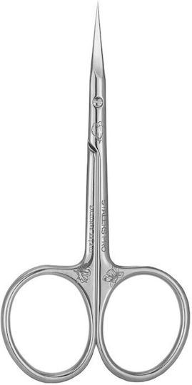 Staleks Nail Scissors Pro Stainless with Curved Tip Cuticles Silver 1 Piece