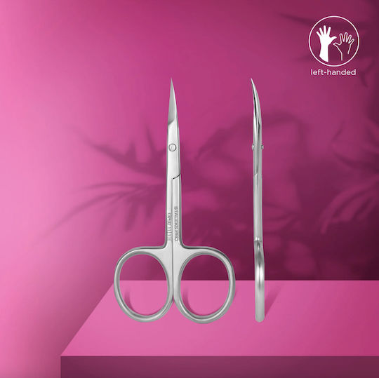 Staleks Nail Scissors Expert 11 Type 1 Stainless Steel with Curved Tip Silver 63278 1 Piece