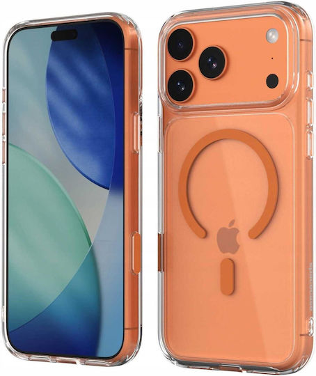 Handyhülle iPhone 18 Pro Max 17 Pro Max Spacecase Klare Magsafe Hart Transparent Magsafe Orange 5905719144203