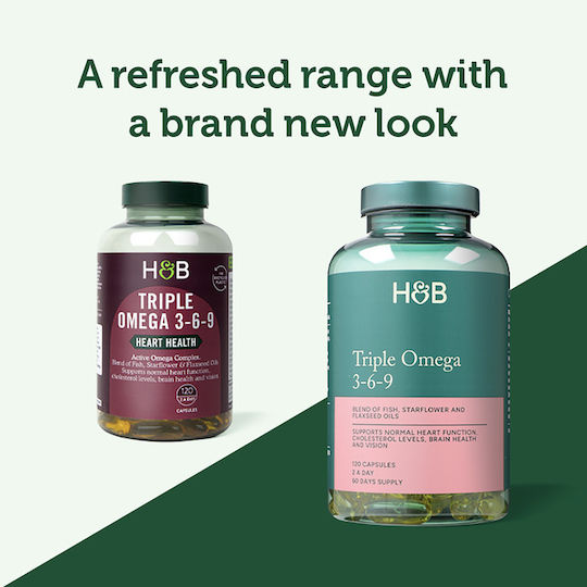 Holland & Barrett Ωμέγα 3 Ιχθυέλαιο / Λινέλαιο 120 κάψουλες