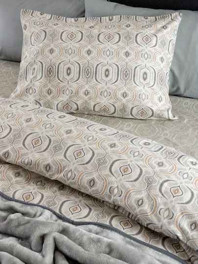 Palamaiki Flanell Beauty Set Doppelbett 240x250cm Grau Palamaiki Flanell Beauty Set Doppelbett 240x250cm Grau