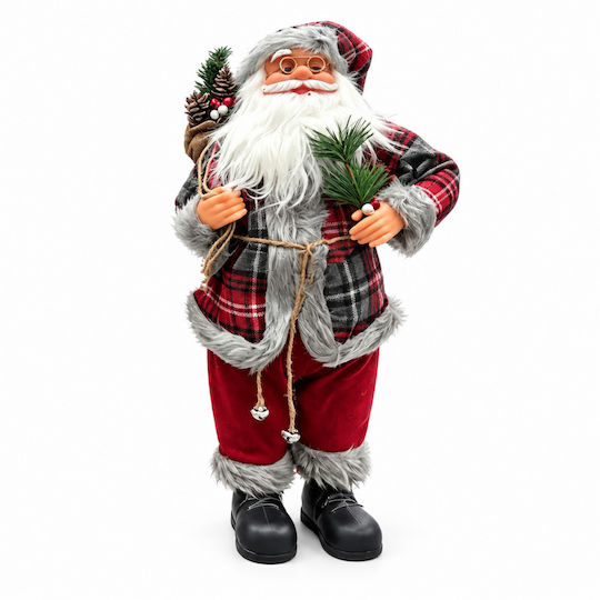 Dekorativer Stoff-Weihnachtsmann 60cm