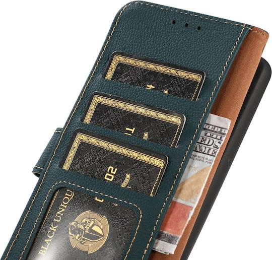Khazneh Lederhülle Brieftasche Grün Google Pixel 11 Pro XL 5G