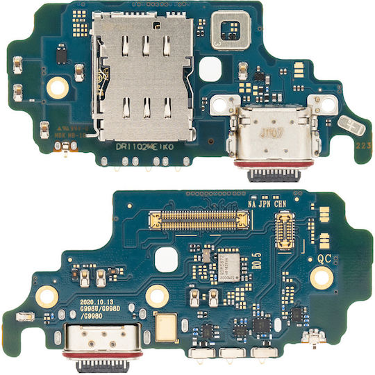 Charging Port Board Sim Card Reader Samsung Galaxy S21 Ultra 5g G998u Us Version Premium