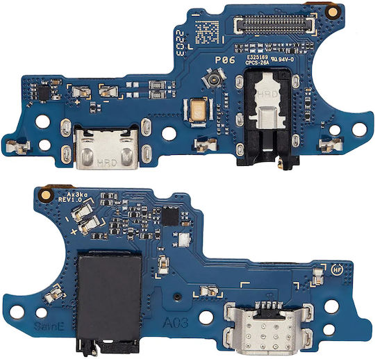 Charging Port Board Headphone Jack Samsung Galaxy A03 A035 2021 International Version Aftermarket Plus