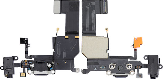 Charging Port Flex Cable Iphone 5c Black