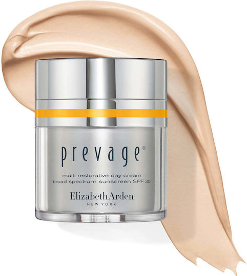 Elizabeth Arden Prevage Gesichtsfeuchtigkeitscreme Tag mit SPF30 für Feuchtigkeitsspendend Anti-Aging & Aufhellung mit Hyaluronsäure 50ml
