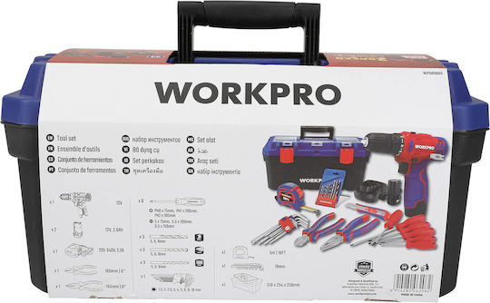 WorkPro WP500005 Battery Drill Driver 12V