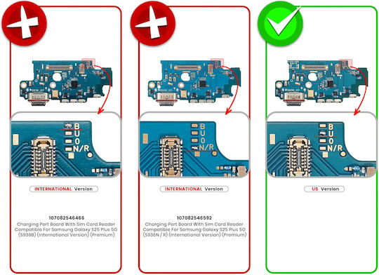 Charging Port Board Sim Card Reader Samsung Galaxy S25 Plus 5g S936u Us Version Premium
