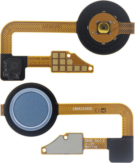 Fingerprint Home Button Sensor & Power Sensor Flex Cable Lg G6 Optical Marine Blue