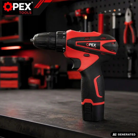 Opex Tools OPX28032 Δραπανοκατσάβιδο Μπαταρίας Brushless 12V 2x2Ah