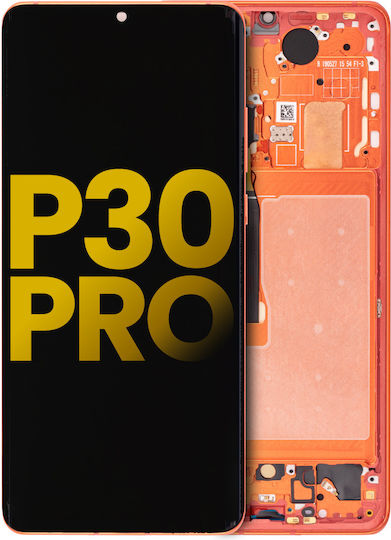 Oled Assembly Frame Huawei P30 Pro Aftermarket Plus Orange