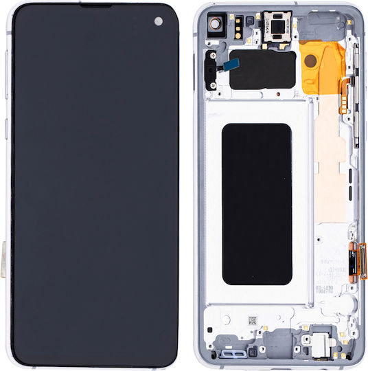 Oled Assembly Frame Samsung Galaxy S10e Service Pack Prism White