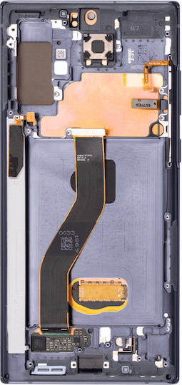 OLED Ersatzbildschirm mit Rahmen Samsung Galaxy Note 10+ 5G Aftermarket Plus Aura Schwarz