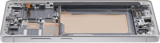 OLED модул с рамка Samsung Galaxy S25 Ultra 5G US & International Service Pack Титаниево бяло сребро