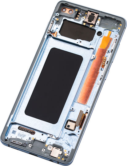 Oled Assembly Frame Samsung Galaxy S10 Plus Service Pack Prism Blue