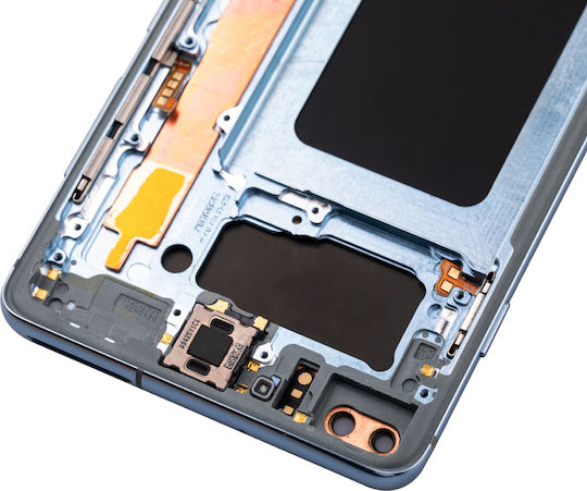 Oled Assembly Frame Samsung Galaxy S10 Plus Service Pack Prism Blue