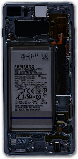 Oled Assembly Frame Samsung Galaxy S10 Plus Service Pack Prism Blue