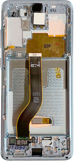 Oled Assembly Frame Samsung Galaxy S20 Plus 5g Service Pack Cloud White